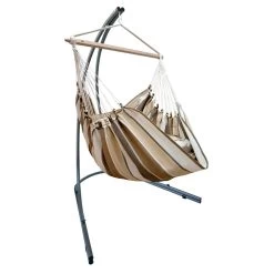 Lola PALMA Hängesesselgestell Aus Metall Mit XL Hängesessel Brasil Sofa Cappuccino 110 Cm