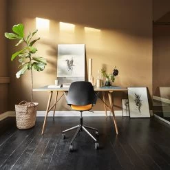 Houe HEKLA Esstisch 208x95cm Beine: Eiche Massiv Geölt Und Dunkelgrüne Linoleumplatte Und Geölte Eichenkante -Gartenmöbel Store houe hekla esstich 208x95 dunkelgruene 5