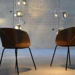 Jan Kurtz Sessel GOSSIP, Gestell: Stahlrohr Schwarz 18 Mm Sitzschale Nussbaum Mit 6 Mm Polyester Seil -Gartenmöbel Store jan kurtz 499386 gossip 2