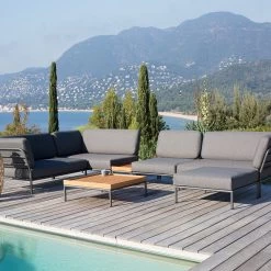 Houe LEVEL Lounge Ecke Cozy Corner - Links - Dark Grey 13 Houe LEVEL Lounge Ecke Cozy Corner - Links - Dark Grey -Gartenmöbel Store level set dark grey houe 0122 1