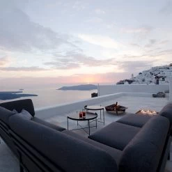 Houe LEVEL Lounge 2-Sitzer Armlehne Links - Sooty Grey -Gartenmöbel Store level set sooty grey edge black houe 2375 high 1