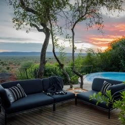 Houe LEVEL Lounge 2-Sitzer Armlehne Links - Sooty Grey -Gartenmöbel Store level set sooty grey houe 20sb 1