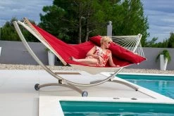 Hängemattenset Lola ROYAL DELUXE Mit Luxus Stabhängematte American FUEGO RED -Gartenmöbel Store lola american fuego royal deluxe 22
