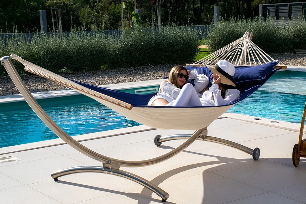 Familien-Stabhängematte American-Hammock-Lifestyle Ocean Mit Edelstahltgestell Royal Deluxe 6 Familien-Stabhängematte American-Hammock-Lifestyle Ocean Mit Edelstahltgestell Royal Deluxe – Bild 4