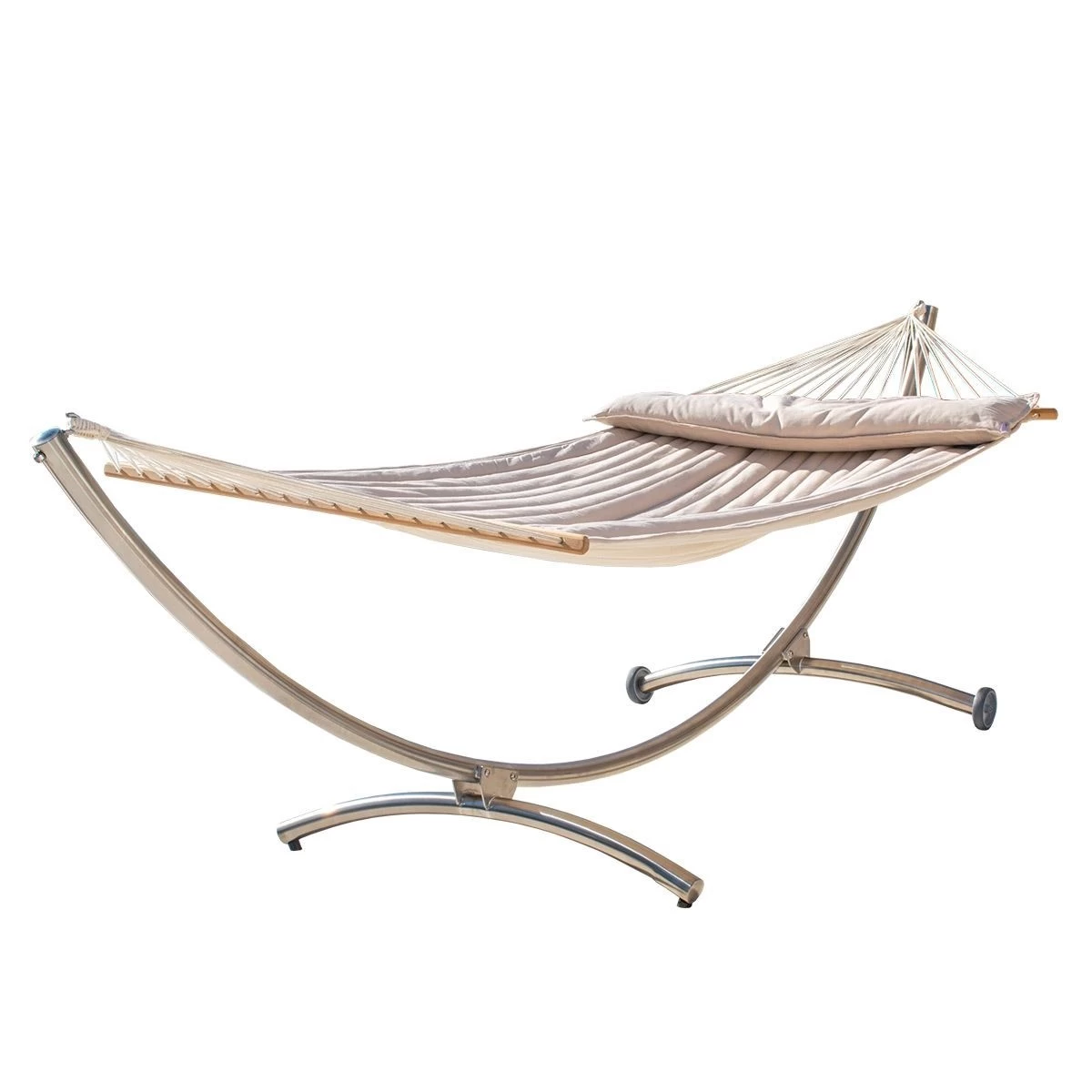 Familien-Stabhängematte American-Hammock-Lifestyle Cofea-Crema Mit Royal Deluxe 3 Familien-Stabhängematte American-Hammock-Lifestyle Cofea-Crema Mit Royal Deluxe