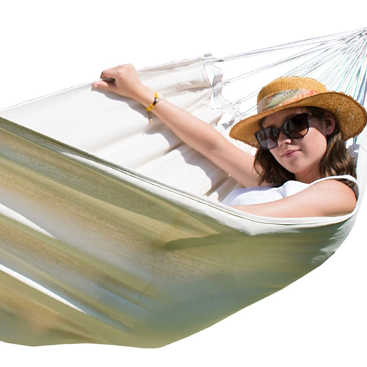 Einzel-Hängematte Atina Natur Baumwolle 3 Einzel-Hängematte Atina Natur Baumwolle