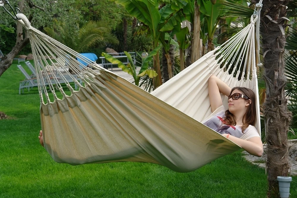 Einzel-Hängematte Atina Natur Baumwolle 9 Einzel-Hängematte Atina Natur Baumwolle – Bild 7