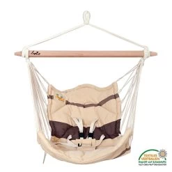 Lola Babyhängematte Bella Chica Cappuccino ÖKO TEX Kinderhängesessel