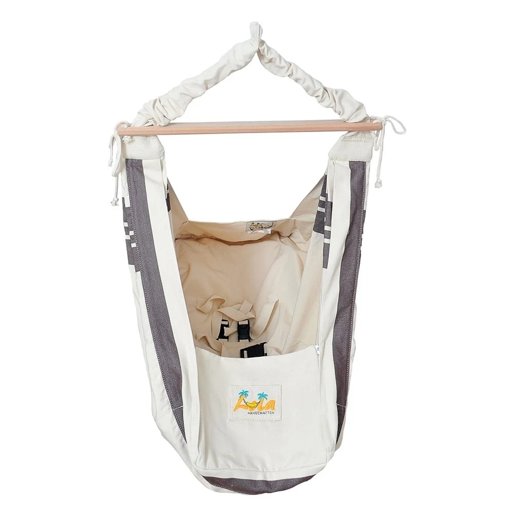 Lola BABY-SET Mit Babyhängematte YoYo Cappuccino Und Thermomatratze ÖKO-TEX Und Holzgestell CARRELLO 4 Lola BABY-SET Mit Babyhängematte YoYo Cappuccino Und Thermomatratze ÖKO-TEX Und Holzgestell CARRELLO – Bild 2