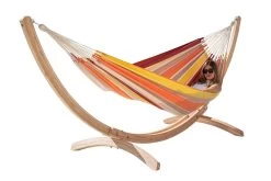 Doppel-Hängematte Grenada Lava Bio-Baumwolle -Gartenmöbel Store lola doppel haengematte grenada lava 3