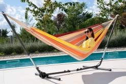 Doppel-Hängematte Grenada Lava Bio-Baumwolle -Gartenmöbel Store lola doppel haengematte grenada lava 5