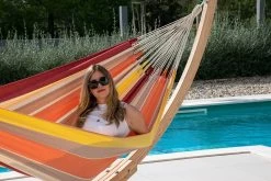 Doppel-Hängematte Grenada Lava Bio-Baumwolle -Gartenmöbel Store lola doppel haengematte grenada lava 7