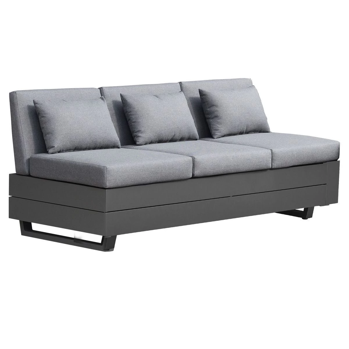 Lola Gartensitzgarniturenset 5-teilig Elements Tuvatextil Jazz Mit Kufentisch Edelstahl Keramikplatte 200x100cm 4 Lola Gartensitzgarniturenset 5-teilig Elements Tuvatextil Jazz Mit Kufentisch Edelstahl Keramikplatte 200x100cm – Bild 2