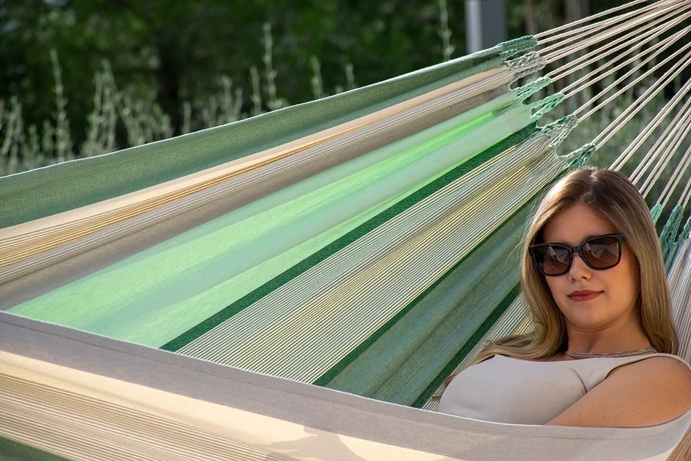 Doppel-Hängematte Grenada Spring Bio-Baumwolle 9 Doppel-Hängematte Grenada Spring Bio-Baumwolle – Bild 7