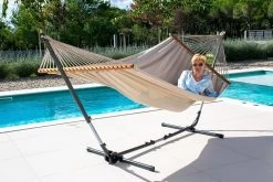 Familien-Stabhängematte Dominica Happiness Bio-Baumwolle -Gartenmöbel Store lola familien stabhaengematte dominica happiness 2