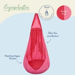 Lola Hängehöhle LOLI HOPP KIDS ALLWeather Pink 17 Lola Hängehöhle LOLI HOPP KIDS ALLWeather Pink -Gartenmöbel Store lola haengehohle loli hopp kids allweather pink 70004 2023 3