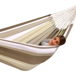 Doppel-Hängematte Mato Oliva Bio-Baumwolle