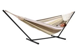 Doppel-Hängematte Mato Oliva Bio-Baumwolle -Gartenmöbel Store lola haengematte doppel oliva bio 06505 3