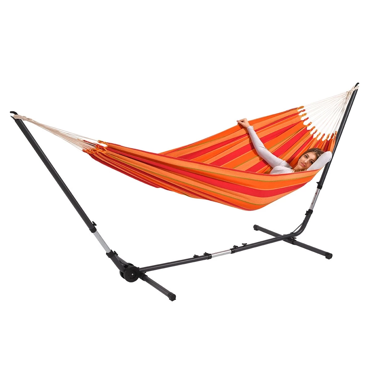 Doppel-Hängematte Jamaica Dolce-Vita Baumwolle 5 Doppel-Hängematte Jamaica Dolce-Vita Baumwolle – Bild 3