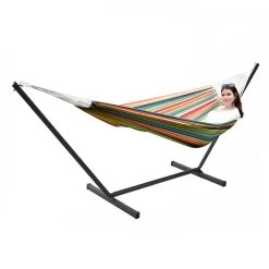 Einzel-Hängematte Tampa Mango Kiwi Mit Metall Hängemattengestell Fortaleza