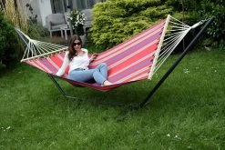 Einzel-Hängematte Belize Cayenne Mit Metall Hängemattengestell Fortaleza -Gartenmöbel Store lola haengemattenset beliz fortaleza 51525 2 1