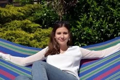 Einzel-Hängematte Belize Ocean Mit Metall Hängemattengestell Fortaleza -Gartenmöbel Store lola haengemattenset beliz ocean fortaleza 51532 6