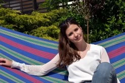 Einzel-Hängematte Belize Ocean Mit Metall Hängemattengestell Fortaleza -Gartenmöbel Store lola haengemattenset beliz ocean fortaleza 51532 7