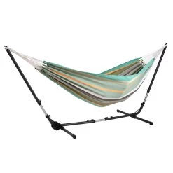 Familien-Hängematte California Green Mit Metall Hängemattengestell Universal Grande