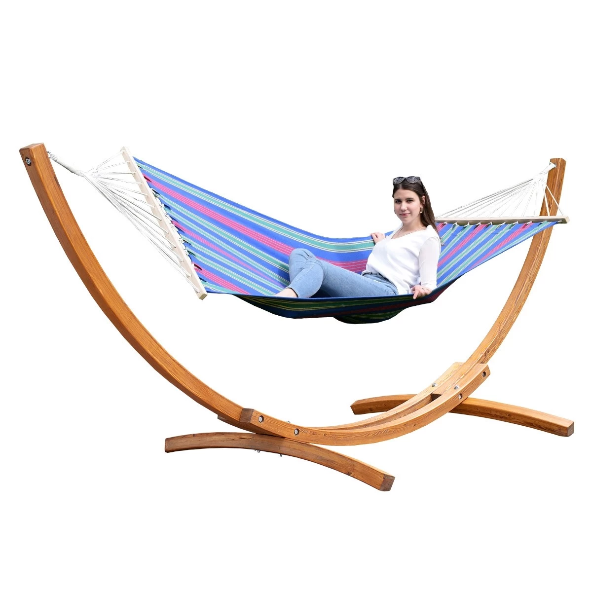 Lola Hängematten-Set Paraguay Lärche Mit Stabhängematte Belize Ocean 3 Lola Hängematten-Set Paraguay Lärche Mit Stabhängematte Belize Ocean