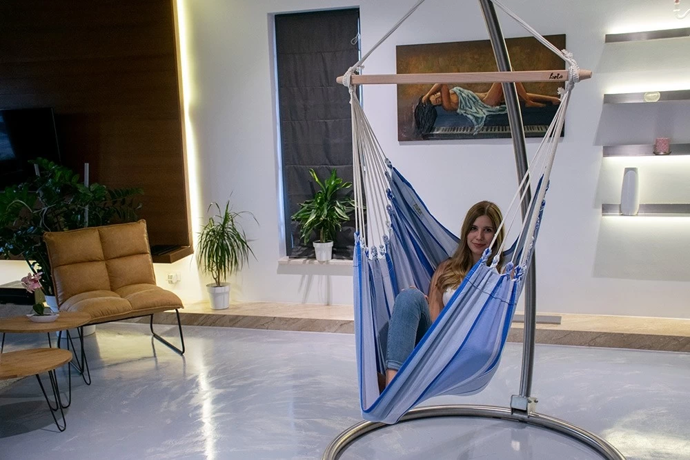 Lola XL Hängesessel Brasil Sofa Marine 110 Cm 10 Lola XL Hängesessel Brasil Sofa Marine 110 Cm – Bild 8