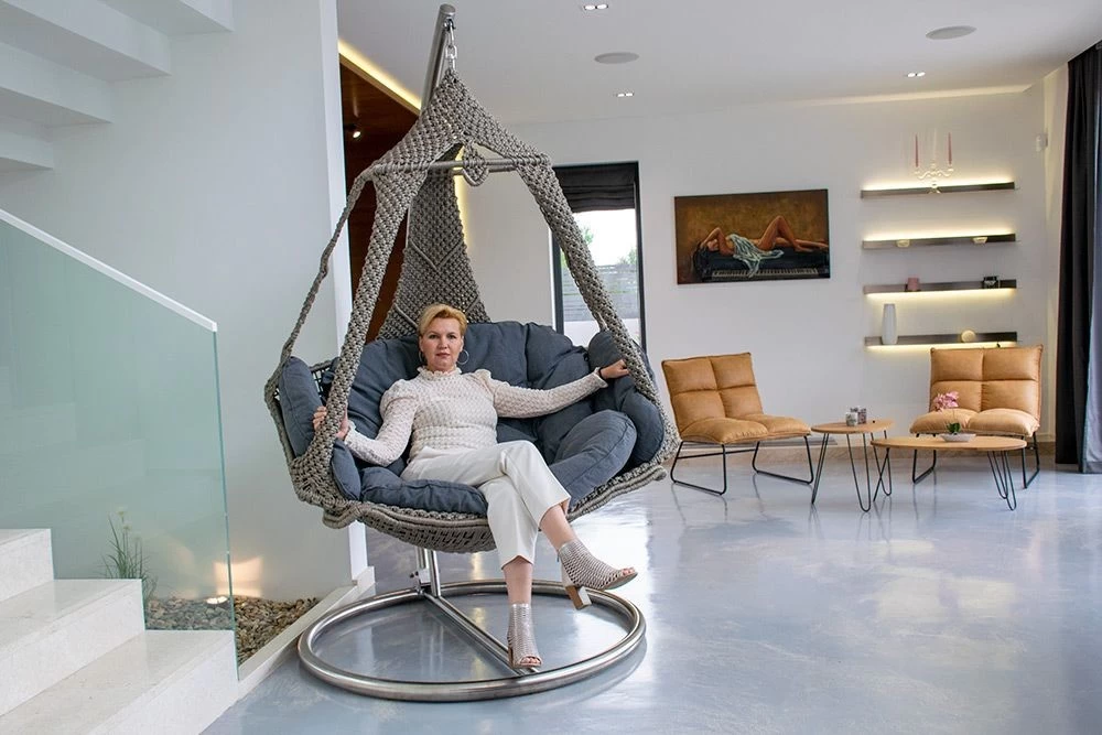 Hängesesselgestell Edelstahl Lola Nido-Moon Aus 18/10 Stahl 10 Hängesesselgestell Edelstahl Lola Nido-Moon Aus 18/10 Stahl – Bild 8