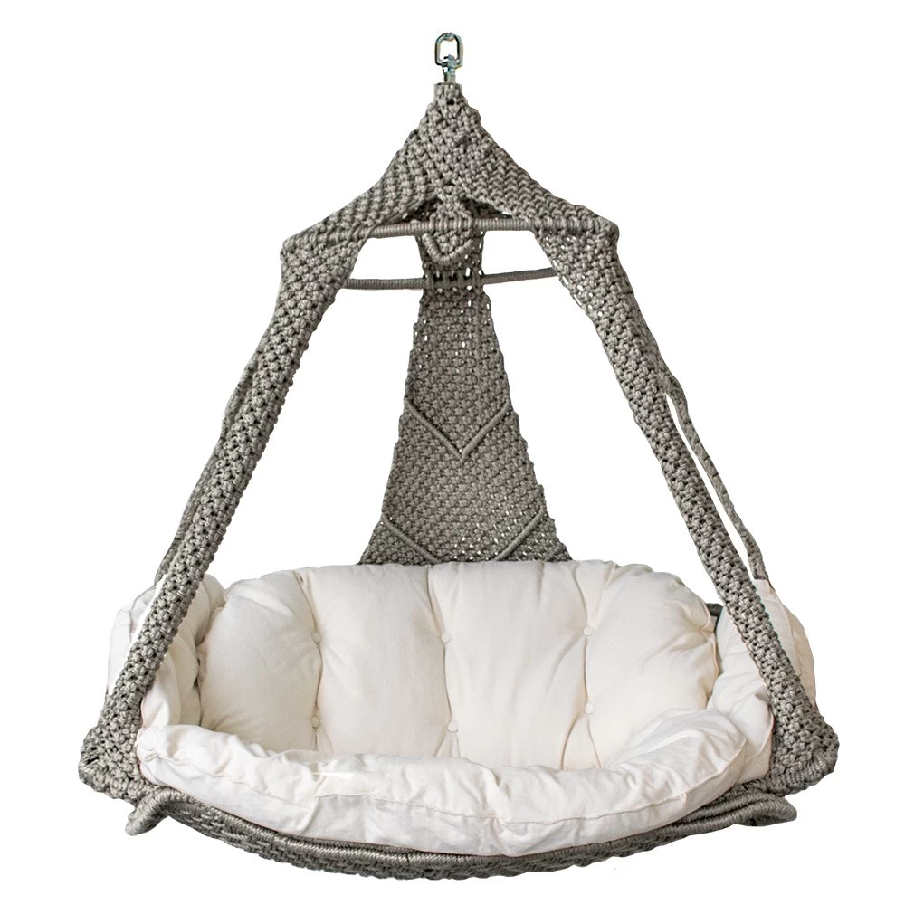 Hängesofa Lola Nido Royal Platin Outdoor Mit Kissen Ecru 3 Hängesofa Lola Nido Royal Platin Outdoor Mit Kissen Ecru