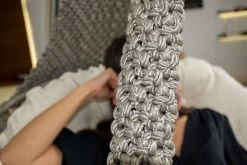 Hängesofa Lola Nido XL Platin Outdoor Mit Kissen Ecru -Gartenmöbel Store lola haengesofa nido xl platin mit kissen ecru lh06161 10