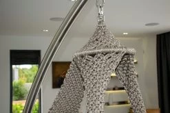 Hängesofa Lola Nido XL Platin Outdoor Mit Kissen Ecru -Gartenmöbel Store lola haengesofa nido xl platin mit kissen ecru lh06161 8