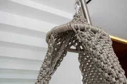 Hängesofa Lola Nido XL Platin Outdoor Mit Kissen Ecru -Gartenmöbel Store lola haengesofa nido xl platin mit kissen ecru lh06161 9