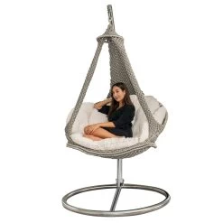 Hängesofa Lola Nido XL Platin Outdoor Mit Kissen Ecru