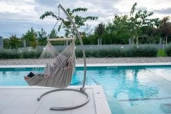 Hängesesselgestell Edelstahl Lola Half-Moon Aus 18/10 Stahl -Gartenmöbel Store lola half moon edelstahlgestell 3