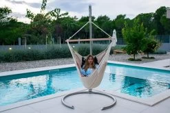 Hängesesselgestell Edelstahl Lola Half-Moon Aus 18/10 Stahl -Gartenmöbel Store lola half moon edelstahlgestell 9