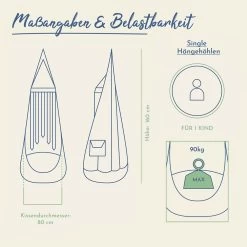 Lola Hängehöhle Loli Hopp Kids Himmelblau ÖKO TEX