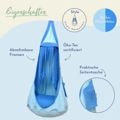 Lola Hängehöhle Loli Hopp Kids Himmelblau ÖKO TEX 26 Lola Hängehöhle Loli Hopp Kids Himmelblau ÖKO TEX -Gartenmöbel Store lola loli hopp himmelblau 47276 2023 3