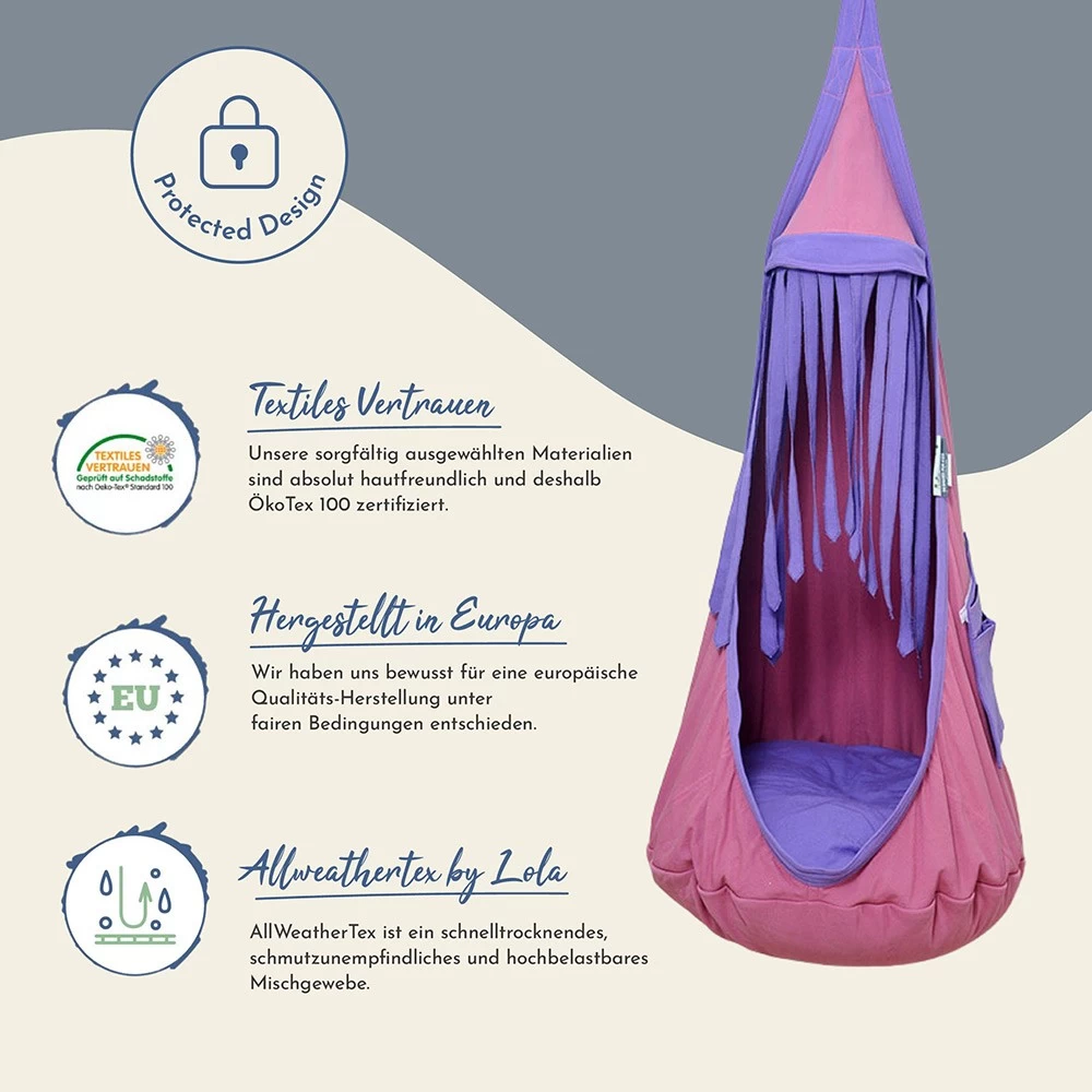 Lola Hängehöhle Loli Hopp Kids Lilly ÖKO TEX 3 Lola Hängehöhle Loli Hopp Kids Lilly ÖKO TEX