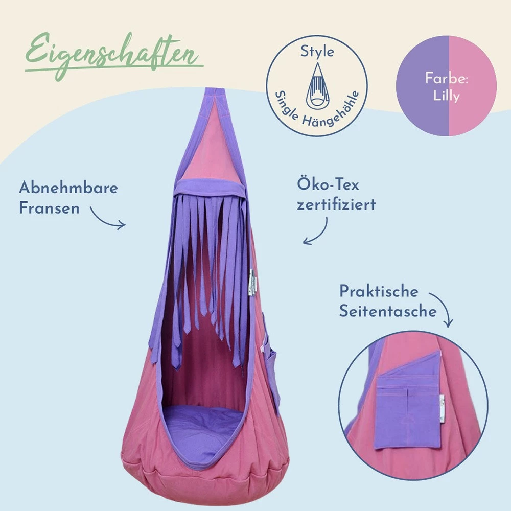 Lola Hängehöhle Loli Hopp Kids Lilly ÖKO TEX 7 Lola Hängehöhle Loli Hopp Kids Lilly ÖKO TEX – Bild 5