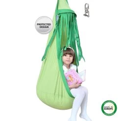 Lola Hängehöhle LOLI-HOPP KIDS ALLWeather Grün OUTDOOR -Gartenmöbel Store lola loli kids green weather hauptbild 1l