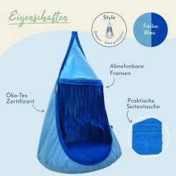 Lola Hängehöhle Double LOLI TWINS Blau Inkl. Drehwirbel 26 Lola Hängehöhle Double LOLI TWINS Blau Inkl. Drehwirbel -Gartenmöbel Store lola loli twins blau 97111 2023 3