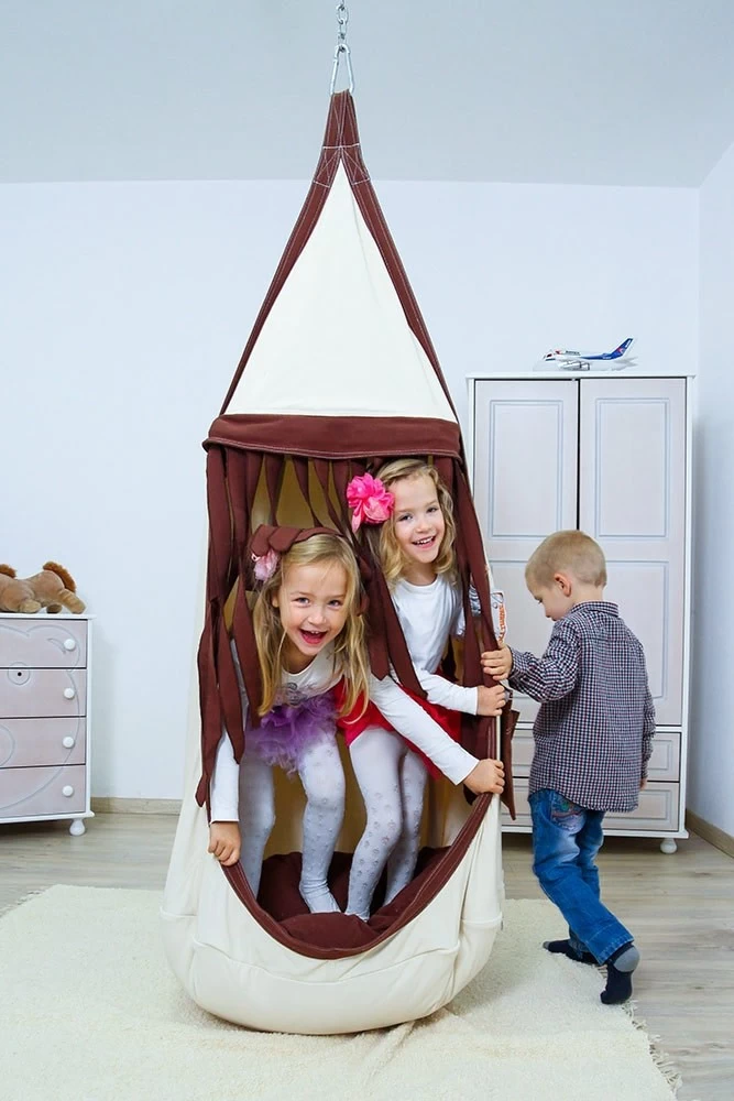 Lola Hängehöhle Double LOLI TWINS White Chocolate Inkl. Drehwirbel 16 Lola Hängehöhle Double LOLI TWINS White Chocolate Inkl. Drehwirbel – Bild 14