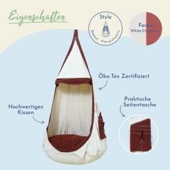 Lola Hängehöhle Double LOLI TWINS White Chocolate Inkl. Drehwirbel 26 Lola Hängehöhle Double LOLI TWINS White Chocolate Inkl. Drehwirbel -Gartenmöbel Store lola loli twins chocolate 2023 3