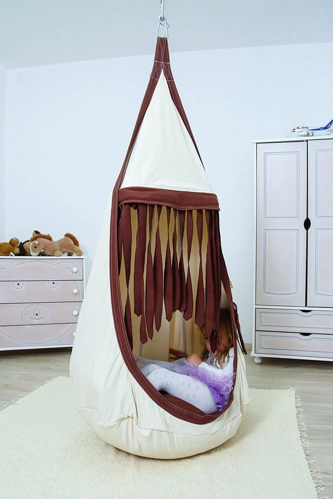 Lola Hängehöhle Double LOLI TWINS White Chocolate Inkl. Drehwirbel 8 Lola Hängehöhle Double LOLI TWINS White Chocolate Inkl. Drehwirbel – Bild 6