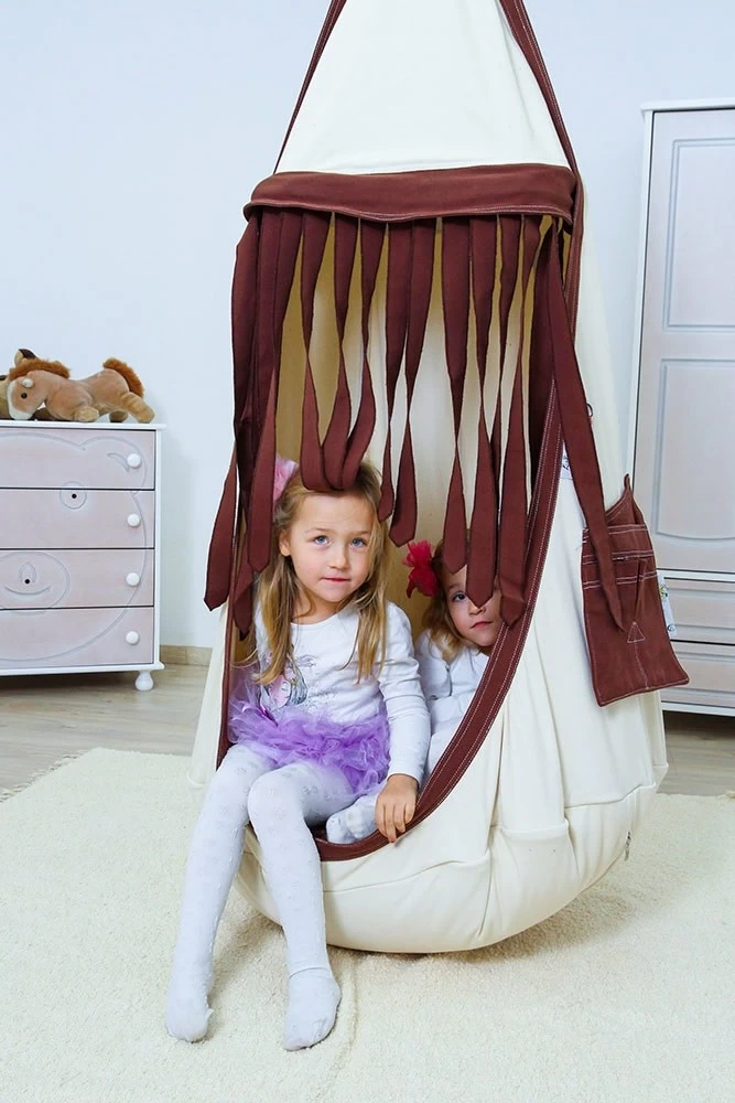 Lola Hängehöhle Double LOLI TWINS White Chocolate Inkl. Drehwirbel 10 Lola Hängehöhle Double LOLI TWINS White Chocolate Inkl. Drehwirbel – Bild 8