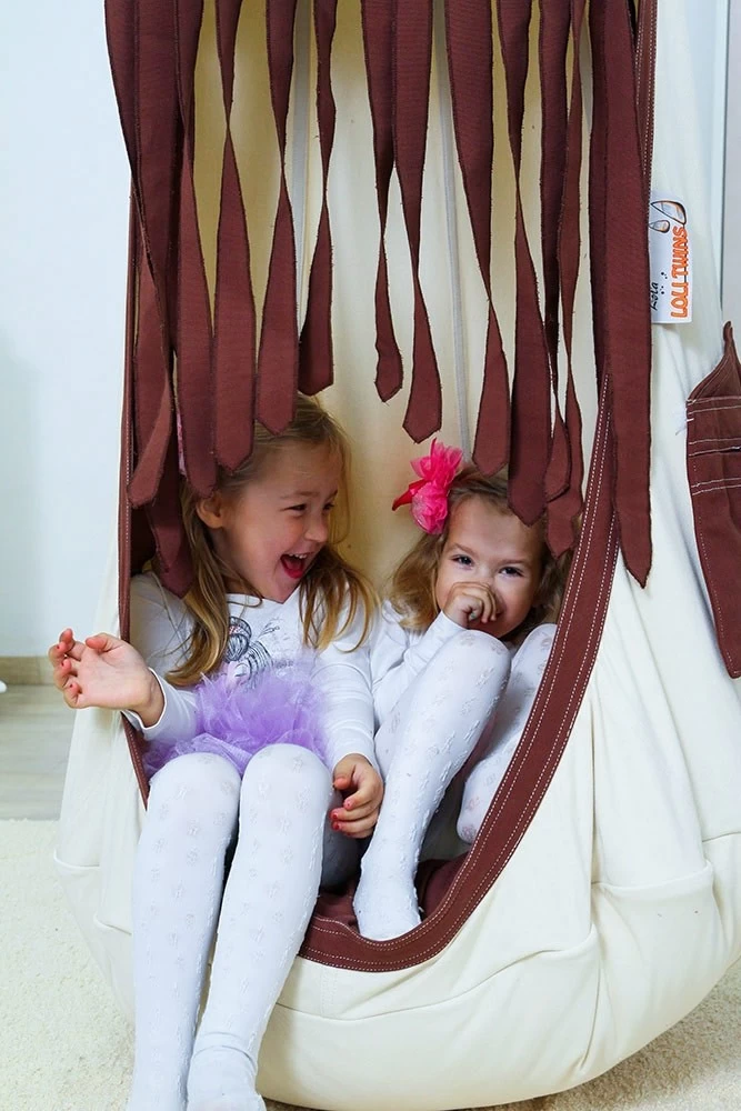 Lola Hängehöhle Double LOLI TWINS White Chocolate Inkl. Drehwirbel 12 Lola Hängehöhle Double LOLI TWINS White Chocolate Inkl. Drehwirbel – Bild 10