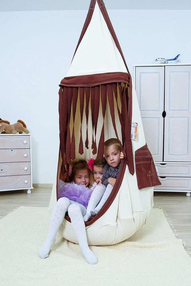 Lola Hängehöhle Double LOLI TWINS White Chocolate Inkl. Drehwirbel 14 Lola Hängehöhle Double LOLI TWINS White Chocolate Inkl. Drehwirbel – Bild 12